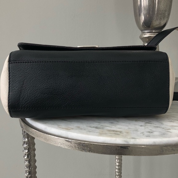 Kate Spade Laurel Magnolia Park Black & Tan pebbled leather EUC - Picture 9 of 12